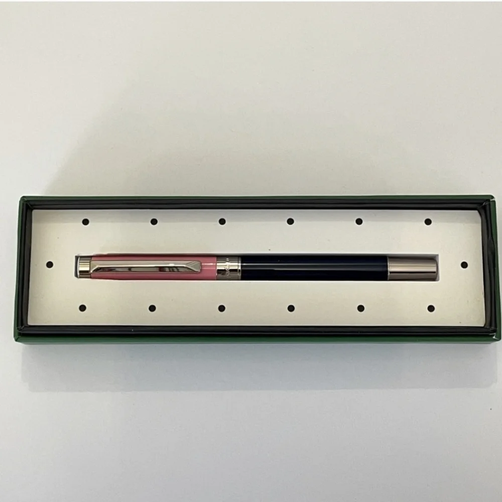🖋▪️ Kate Spade ▪️Colorblock Ballpoint Pen Navy Pink Gold black ink ✨️ 🖋